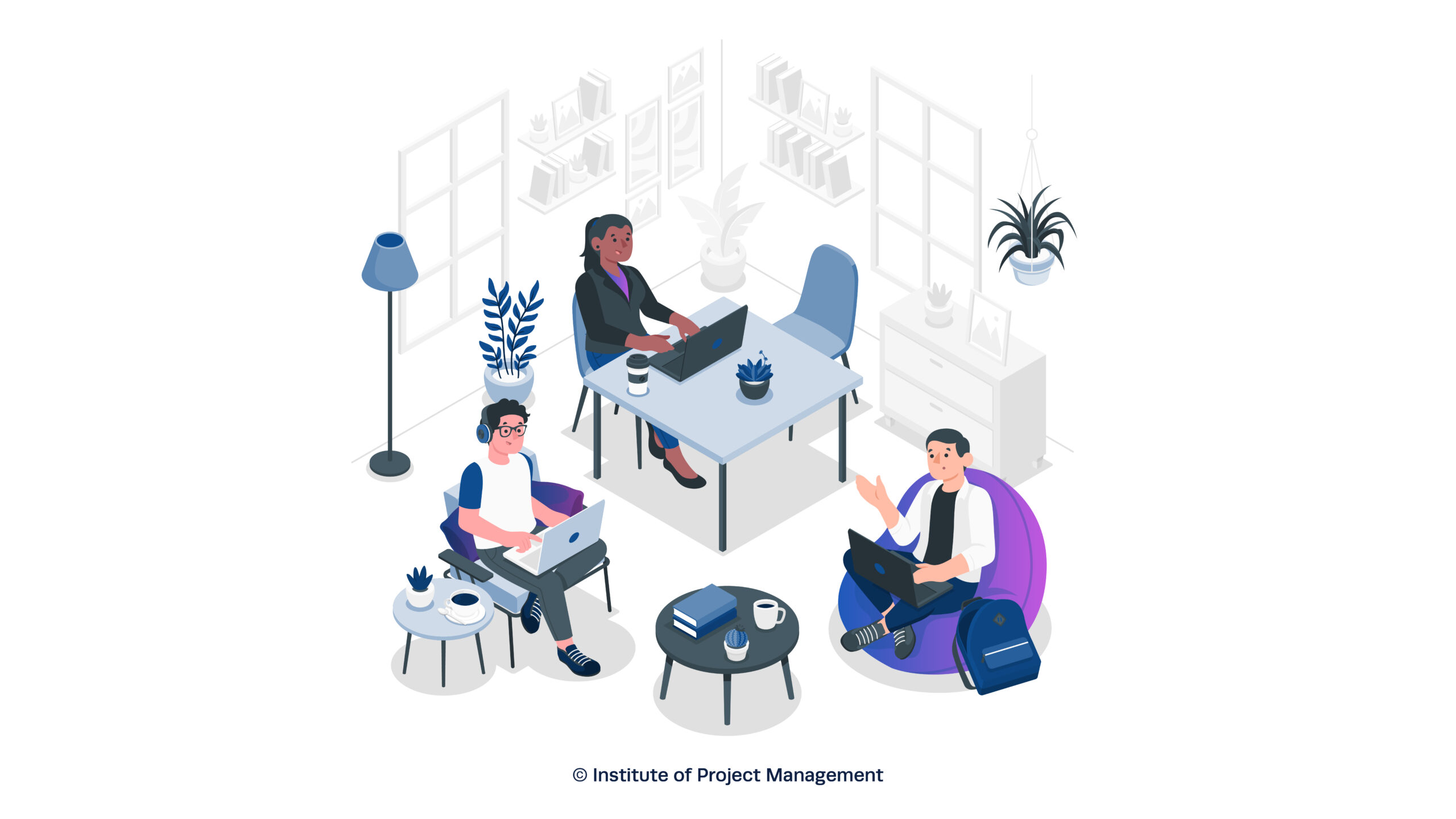 Hybrid Teams Illustration