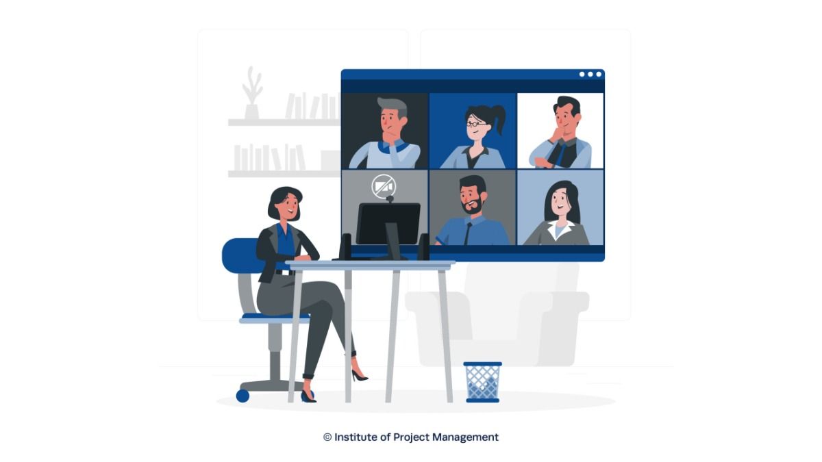 Virtual Leadership Illustration